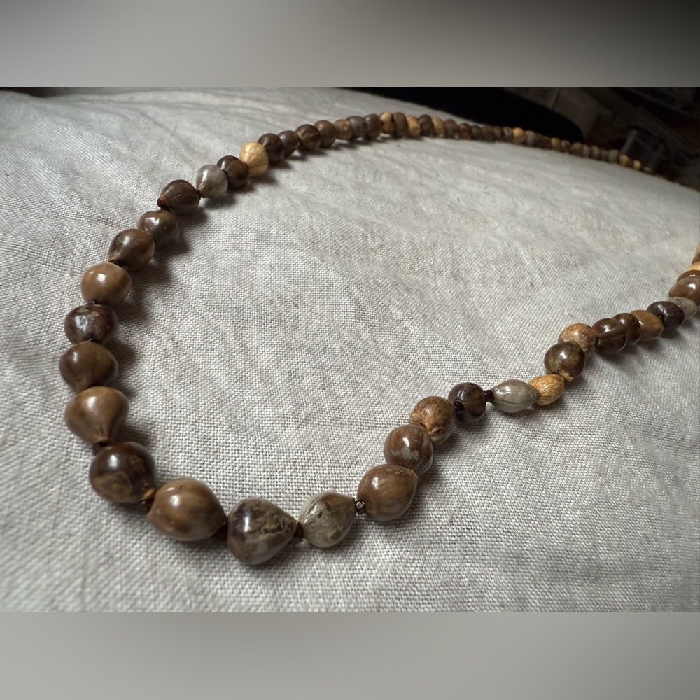Handcrafted African Imfibinga Seed Bead Necklace - Women Jewelry
